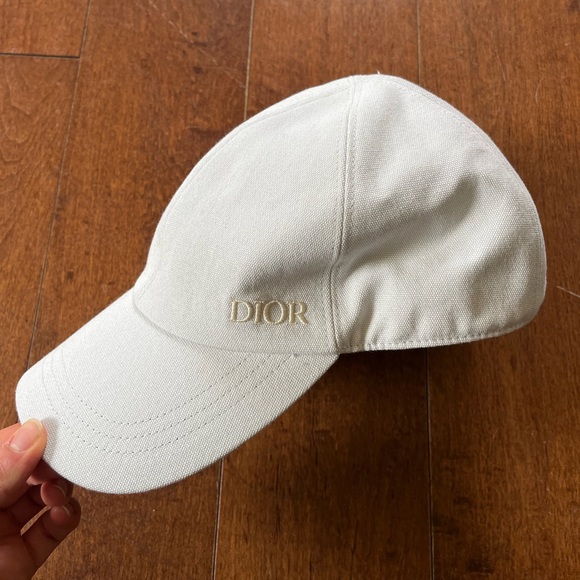 DIOR BASEBALL CAP - Gray Cotton Canvas